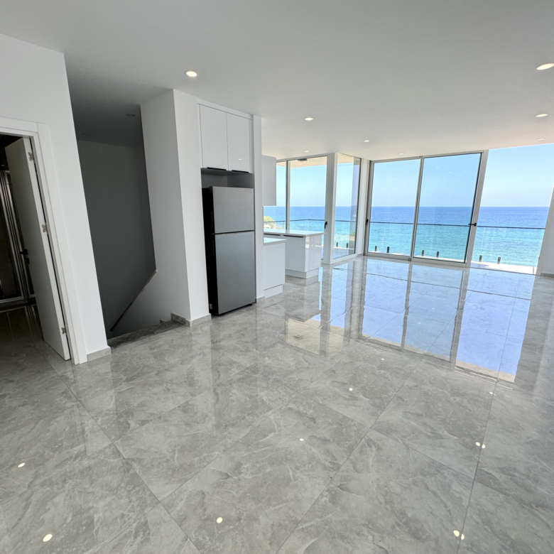 Sea front 4 bedroom luxury duplex apartment  with private beach