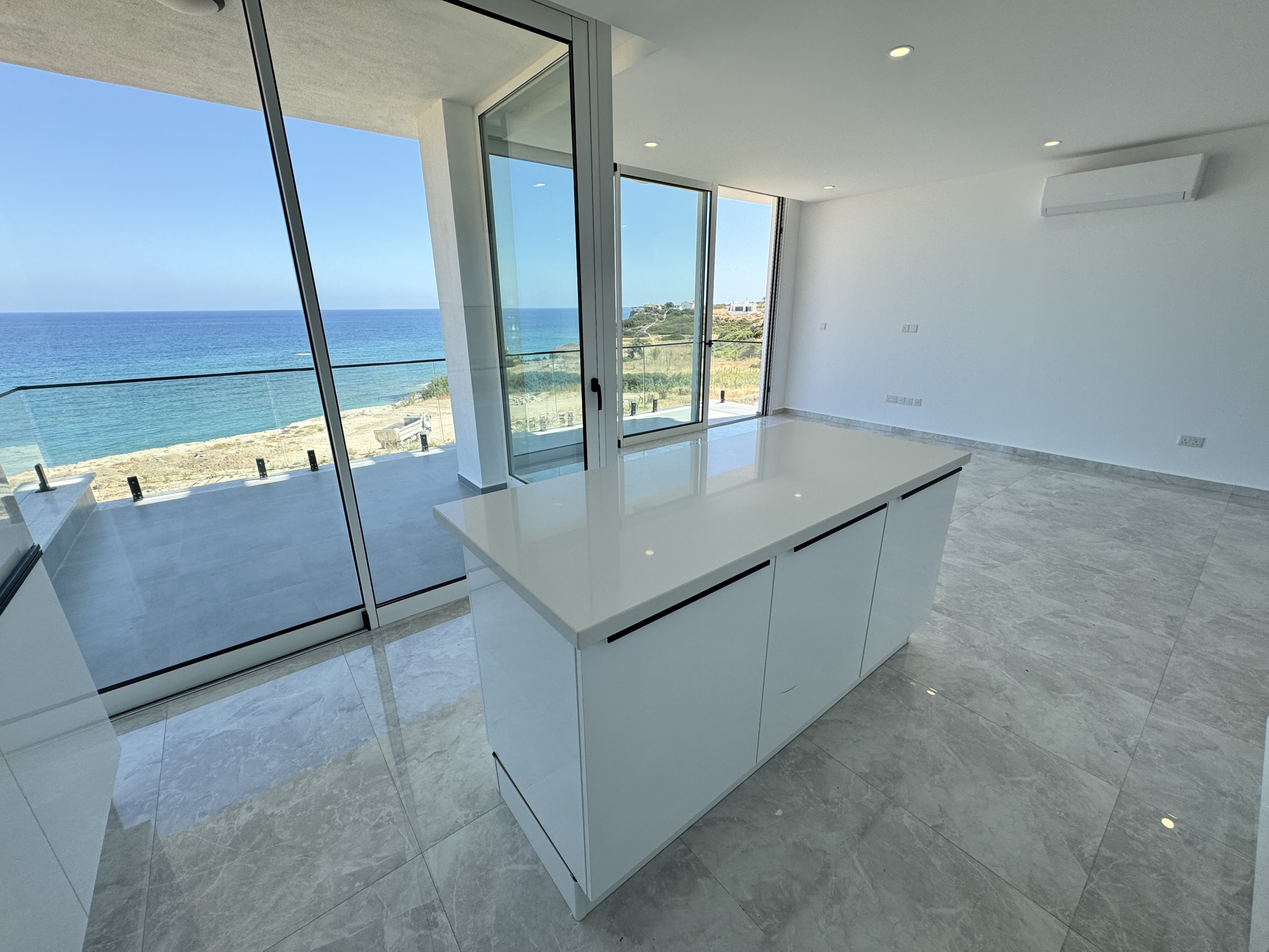 Sea front 4 bedroom luxury duplex apartment  with private beach