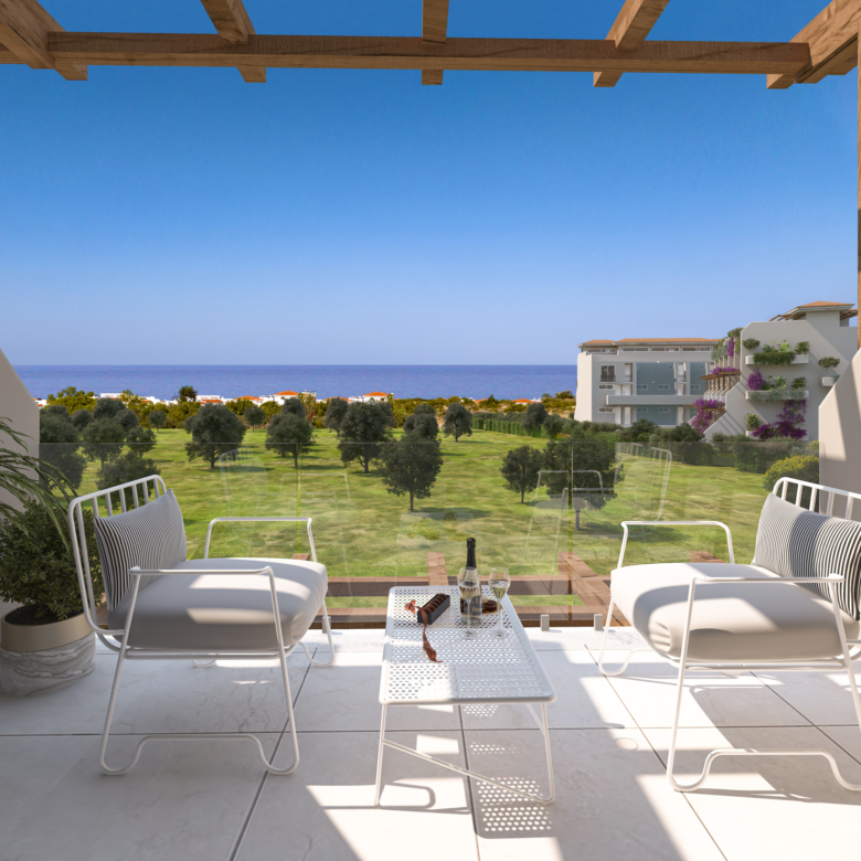 1 bedroom apartment with sea view